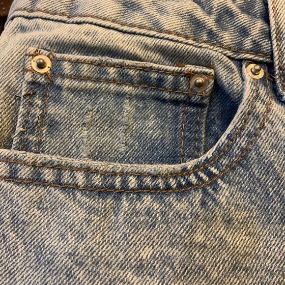 No Boundaries Womens Size 9 Jeans Button Fly Distressed Hi-Rise Straight Leg NEW - Picture 7 of 10